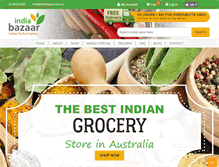 Tablet Screenshot of indiabazaar.com.au